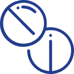 Nutritional diskettes manufacturing icon